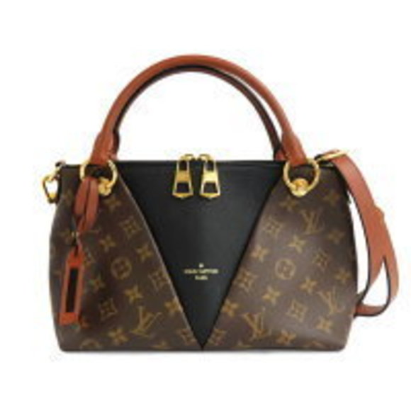 Louis Vuitton Handbags - Louis Vuitton V Tote Monogram Shoulder Bag Noir Black Leather